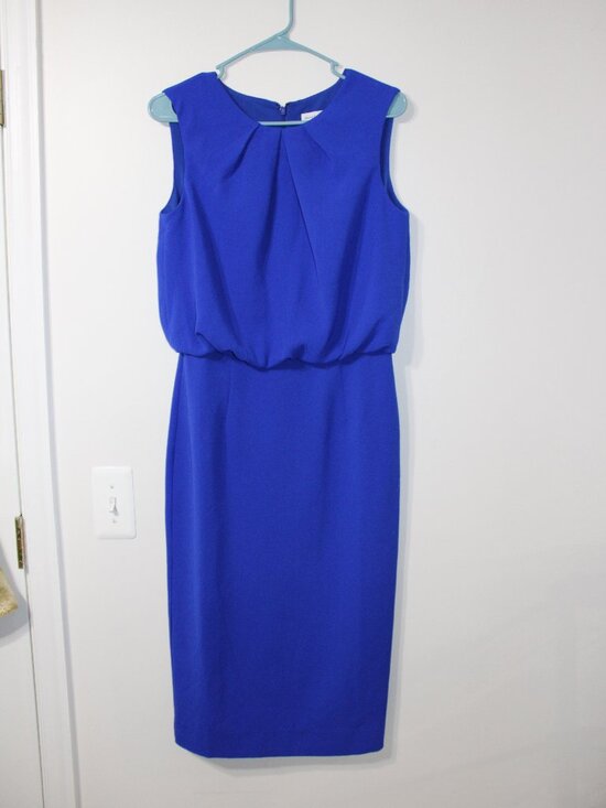 Dress the Population Dresses & Skirts - Women's Dress The Population Electric Blue Amada Sheath Sleeveless Dress